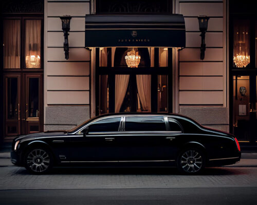 luxury-car-speeds-by-modern-building-dusk-generative-ai (1)